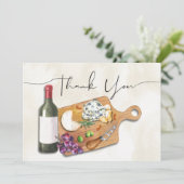 Commission de la charcuterie Carte de remerciement (Debout devant)