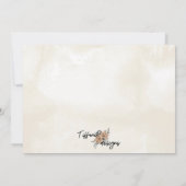 Commission de la charcuterie Carte de remerciement (Dos)