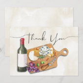 Commission de la charcuterie Carte de remerciement (Devant / Derrière)