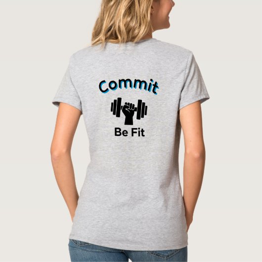 Commit om fit te zijn ASCENT t-shirt (Achterkant)