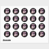 Commit Oorlogsmisdaden Grappige kat meme Ronde Sticker (Vel)