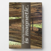 Commitment Inspirerend Photo Plaque Fotoplaat (voorkant)