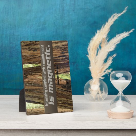 Commitment Inspirerend Photo Plaque Fotoplaat (Zijkant)