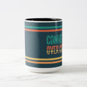 Commitment Over Comfort Retro Motivation Mug (Centre)
