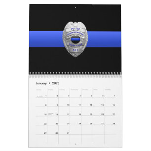 Commo 911 Expédition Léger Ligne Bleue Calendrier