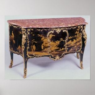Commode, Frans, midden 18e eeuw Poster