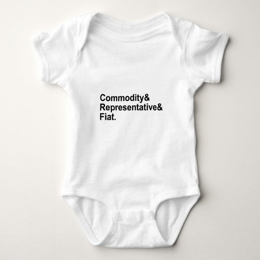 Commodity Representatieve Fiat | Soorten geld Romper (Voorkant)