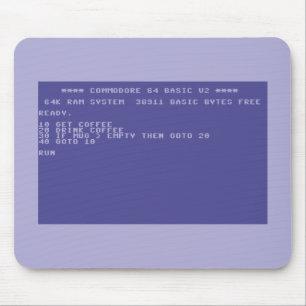 Commodore 64 de Muismat van het Basisprogramma van