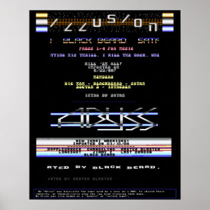 Commodore 64 Intro Screens 14" x 18" ILS & Abyss Poster