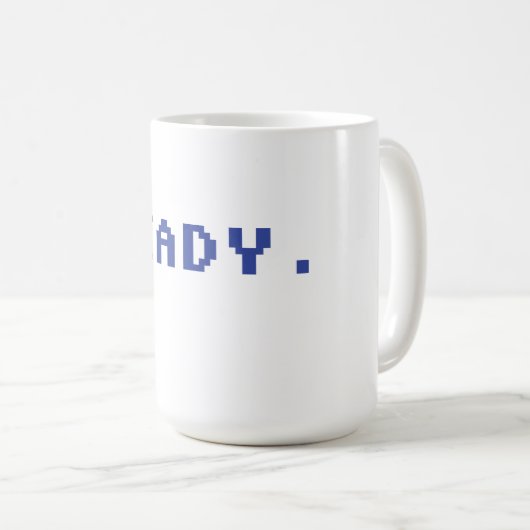 Commodore 64 Ready - Mug rétro chic geek (Devant droit)