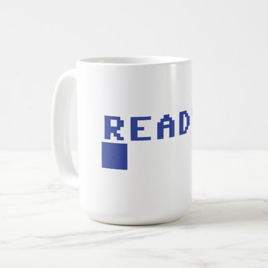 Commodore 64 Ready - Mug rétro chic geek (Devant gauche)