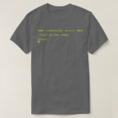 Commodore BASIC is KLAAR T-shirt (Design voorkant)