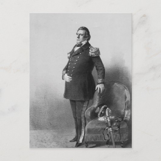 Commodore Matthew Calbraith Perry Briefkaart (Voorkant)