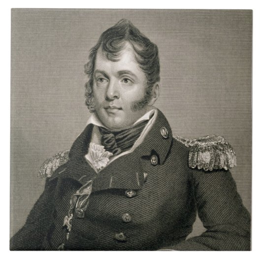 Commodore Oliver Hazard Perry (1785-1819), graf Tegeltje (Voorkant)