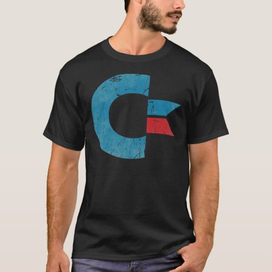Commodore Retro Logo Classic T-Shirt (Devant)