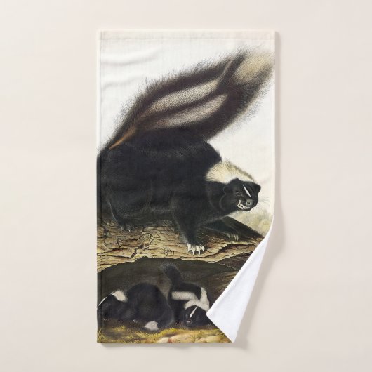 Common American Skunk of Gestreepte Skunk, door Au Bad Handdoek (Handdoek)