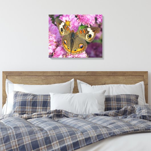 Common BuckeyButterfly Canvas Afdruk (Insitu (Slaapkamer))