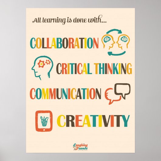 Common Core 4Cs Poster (21st Century Skills) (Devant)