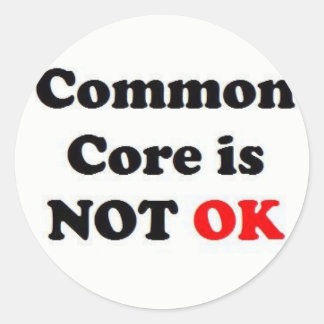 Common Core is NIET OK! Ronde Sticker