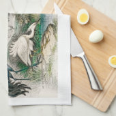 Common Crane, White Stork, Gigantic Crane, Vaak Theedoek (Quarter Fold)