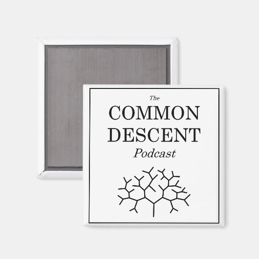 Common Descent Podcast Magnet Square Magneet (Voorkant / Achterkant)