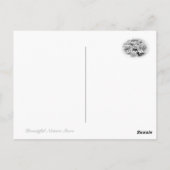 Common Garden Peony Briefkaart (Achterkant)