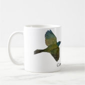 Common Grackle White Coffee Mok (Links)