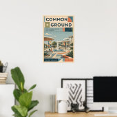 Common Ground Mid Century Modern Poster (Thuiskantoor)