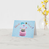 Common Joe Wooly Valentijnsdag Kaart (Gele Bloem)