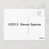 Common Kestrel hovering op zoek naar prooi Briefkaart (Achterkant)