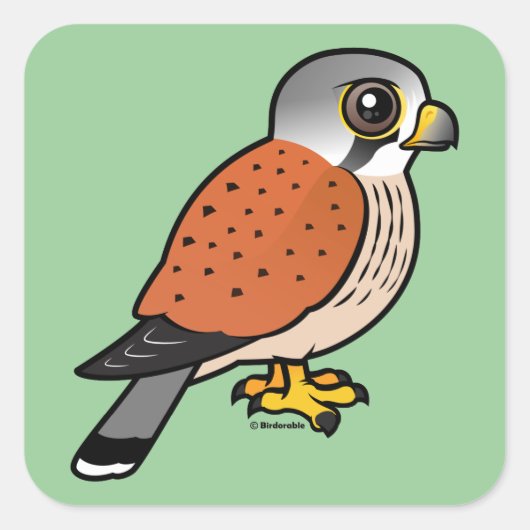 Common Kestrel Vierkante Sticker (Voorkant)