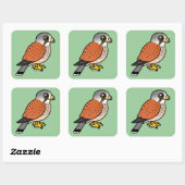 Common Kestrel Vierkante Sticker (Vel)