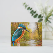 Common Kingfisher Briefkaart (Staand voorkant)