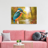 Common Kingfisher Canvas Afdruk (Insitu (Woonkamer))