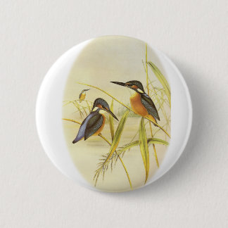 Common Kingfisher Ronde Button 5,7 Cm