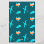 Common Kingfishers Briefpapier (Achterkant)