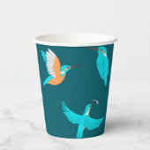 Common Kingfishers Papieren Bekers (Achterkant)