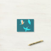 Common Kingfishers Post-it® Notes (Op bureau)