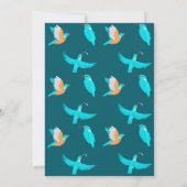 Common Kingfishers Thank you Card Kaart (Achterkant)