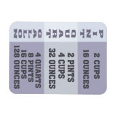 Common Kitchen Metingen Conversion Chart Magneet (Horizontaal)