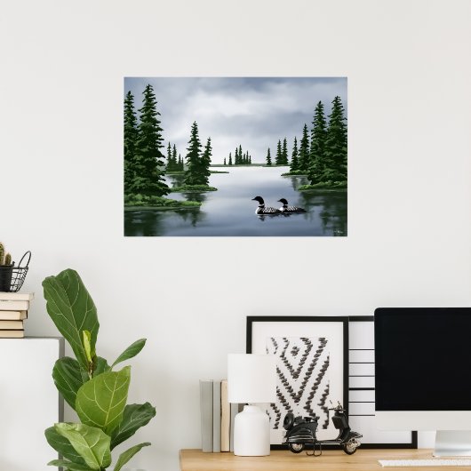 Common Loon Art Prints (Thuiskantoor)