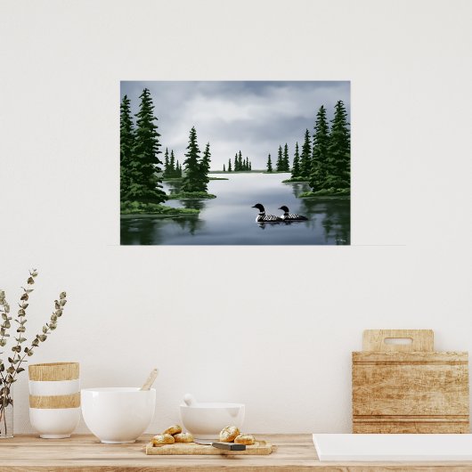 Common Loon Art Prints (Keuken)