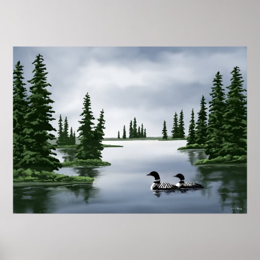 Common Loon Art Prints (Voorkant)