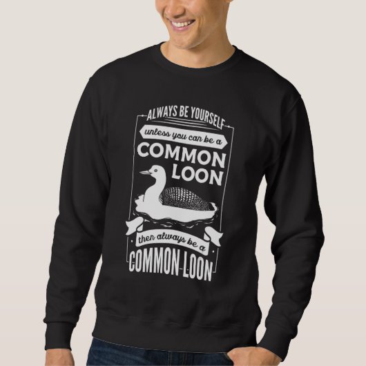 Common Loon Bird Ducks Cute Trui (Voorkant)