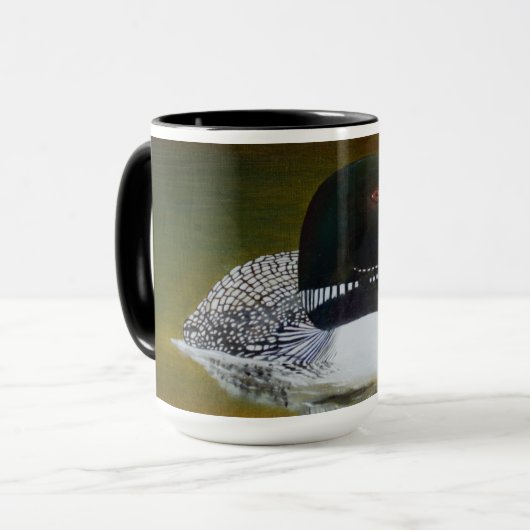 Common Loon Coffee Mok 15oz (Voorkant links)