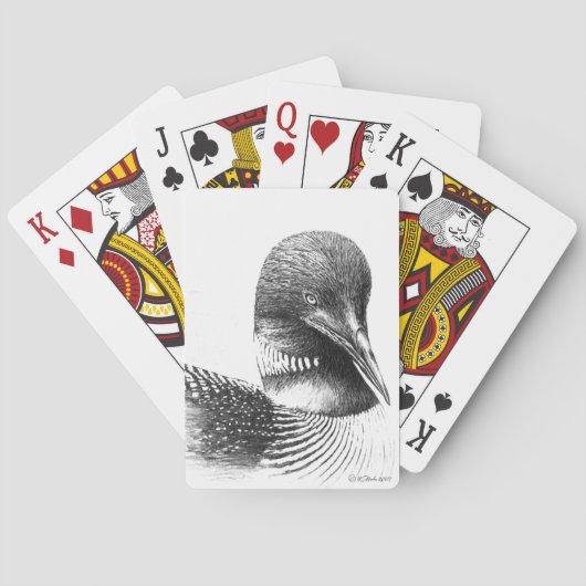 Common Loon Custom Playing Cards Speelkaarten (Achterkant)