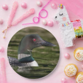 Common Loon on op Jabe Pond Papieren Bordje (Feest)