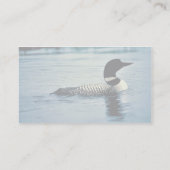 Common Loon on Water Visitekaartje (Achterkant)