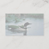 Common Loon on Water Visitekaartje (Achterkant)