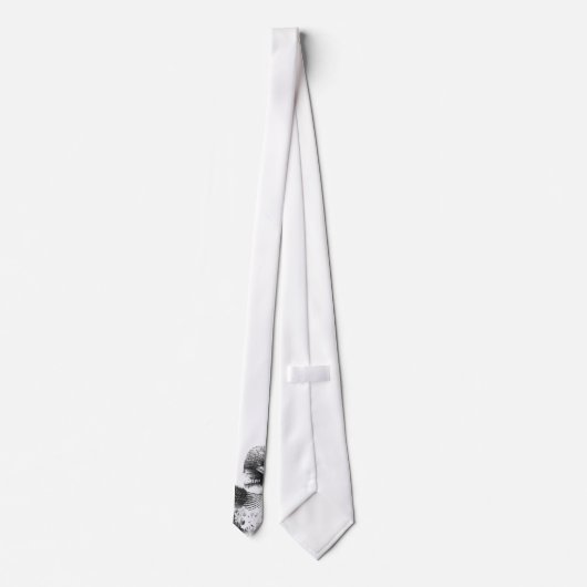Common Loon Sketch Mannen Necktie Stropdas (Achterkant)